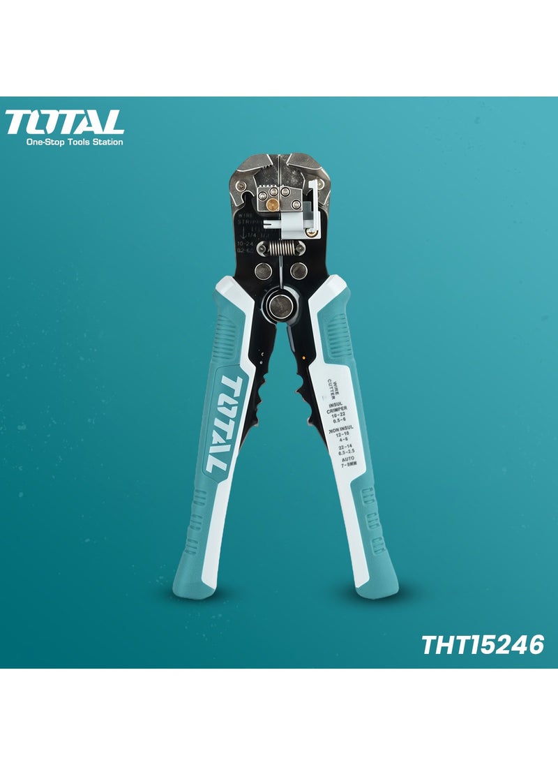 TOTAL - TOTAL Automatic Wire Stripper 3 in 1 Tool for Precise Wire Stripping, Cutting & Crimping THT15246 - Image 1