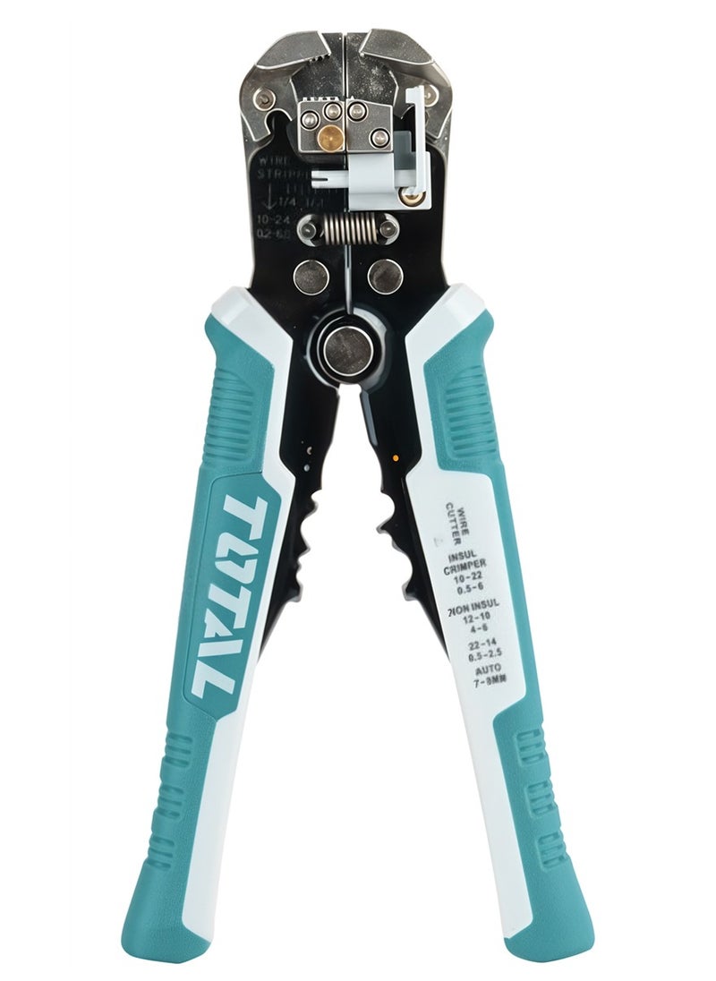 TOTAL - TOTAL Automatic Wire Stripper 3 in 1 Tool for Precise Wire Stripping, Cutting & Crimping THT15246 - Image 1
