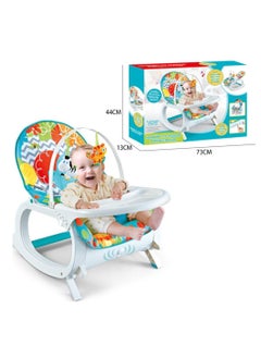 MUMS PLANET 2*1 Baby Rocking Chair and Multifunctional Dining Chair with Music and Lights Plastic Value Gift for Children 6 Months and Above  - Image 4