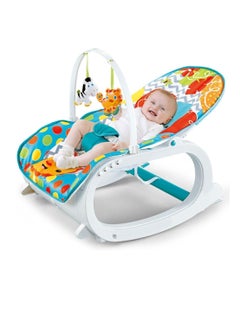 MUMS PLANET 2*1 Baby Rocking Chair and Multifunctional Dining Chair with Music and Lights Plastic Value Gift for Children 6 Months and Above  - Image 2