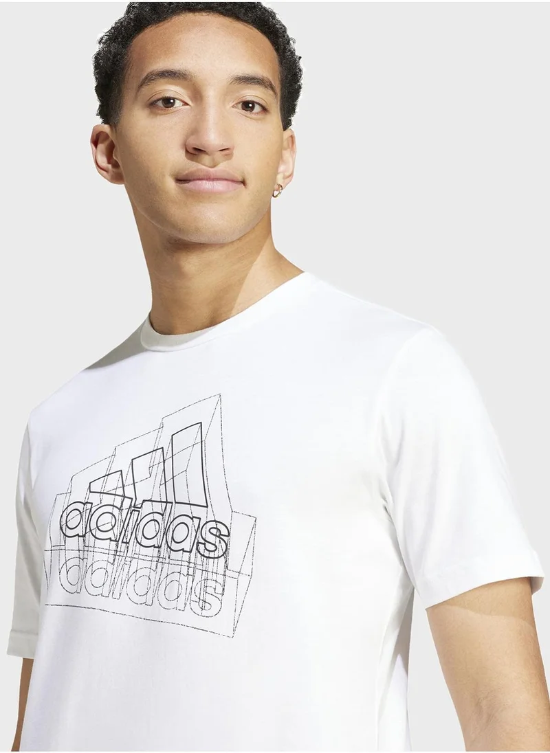 Adidas Tech Bos Graphic T-Shirt