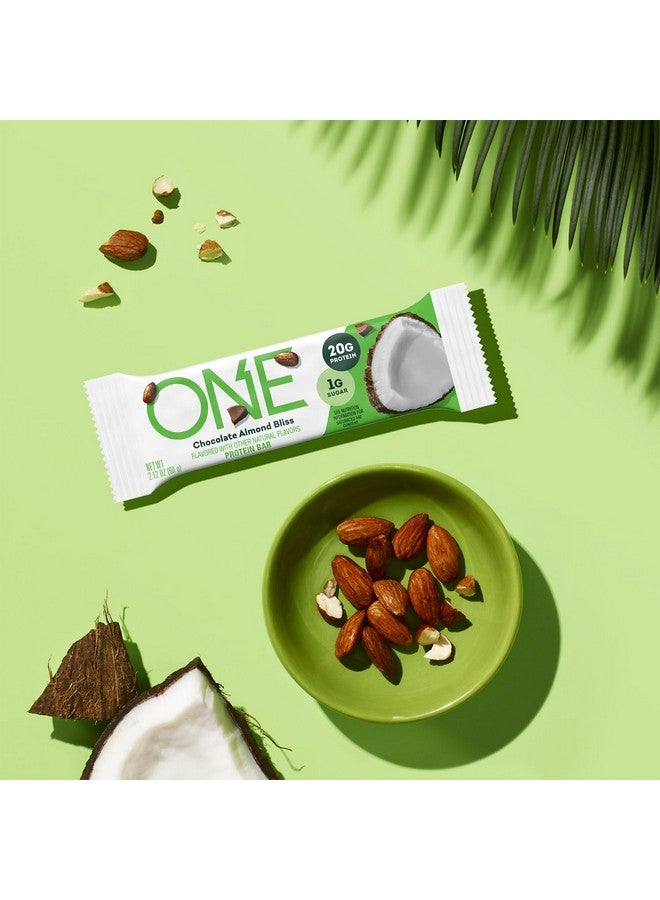 وان ألواح بروتين وان، شوكولاتة اللوز بليس، خالية من الغلوتين مع 20 جرامًا من البروتين و1 جرام من السكر، أساسية في المخزن، 2.12 أونصة (عبوة من 12 قطعة)، قد تختلف العبوة - Image 1