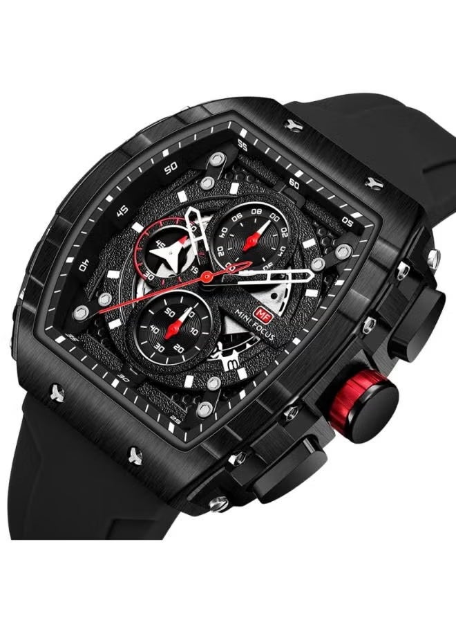Mini Focus Men's Watch with Black Silicone Strap MF0399G - Image 2