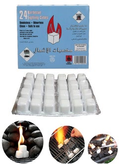 co arma 24 Cubes Lighter Cubes Made of Eco-Friendly Materials Smoke and Odor Free Suitable for Grills and Fireplaces  - Image 1