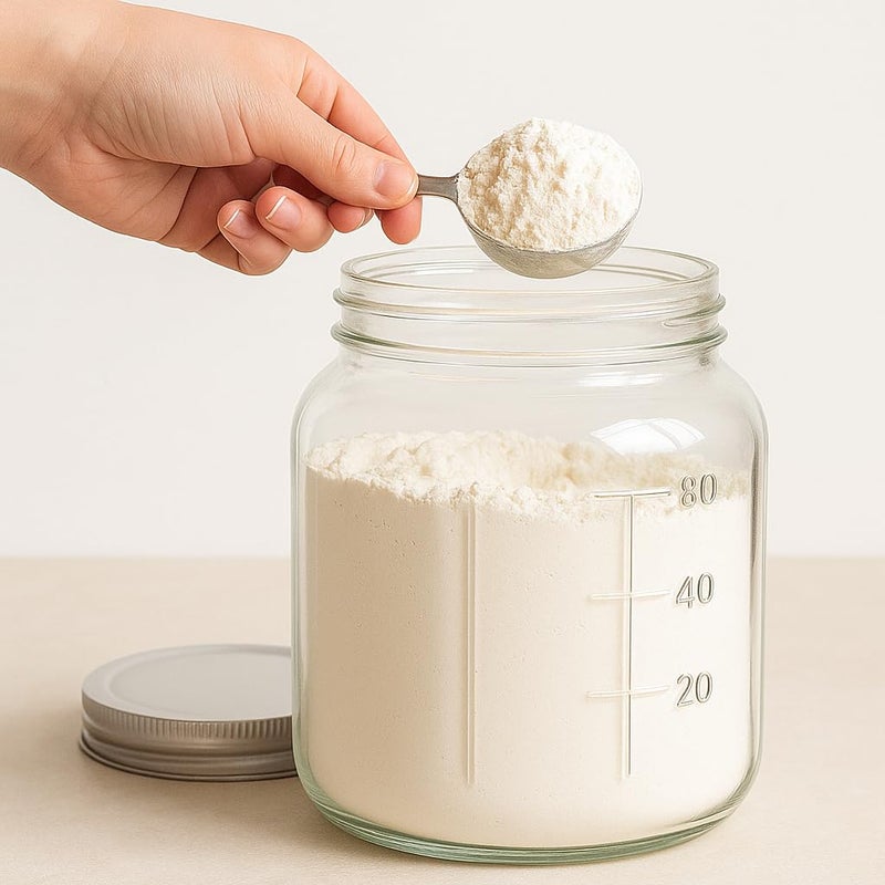 Kitchentoolz 64 oz Mason Jars Wide Mouth 2-Pack â€“ Half Gallon Glass Jar with Lid â€“ Large Mason Jars with Lids for Food Storage, Canning, and Fermenting - Image 4