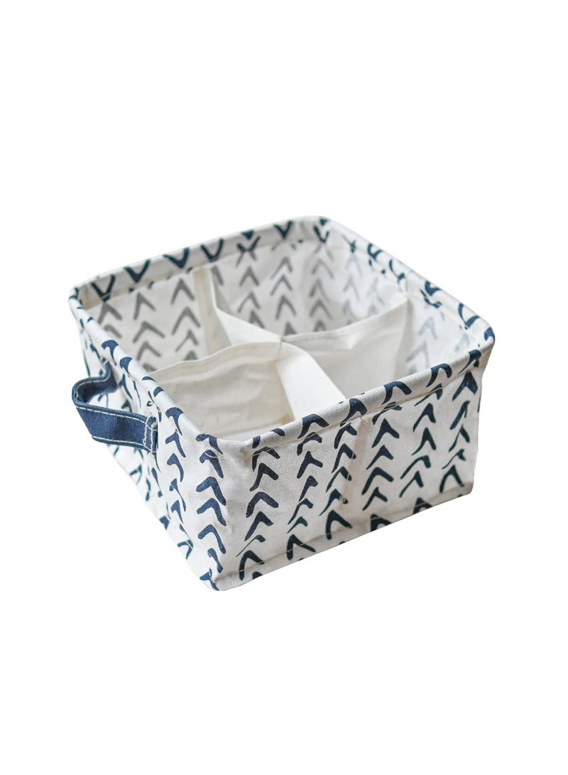 Foldable Four-square grid storage box Underwear Storage Box Multicolor 20x11cm Arrow - Image 1