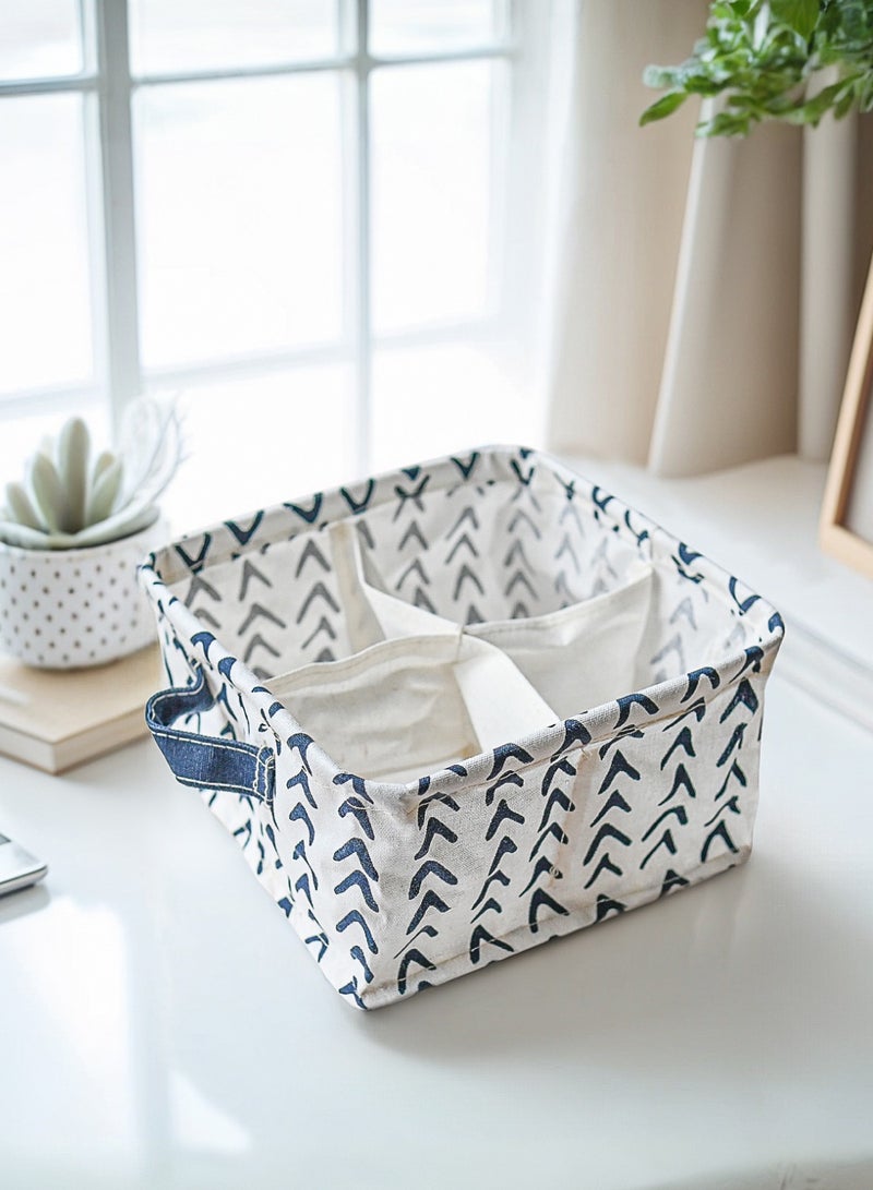 Foldable Four-square grid storage box Underwear Storage Box Multicolor 20x11cm Arrow - Image 2