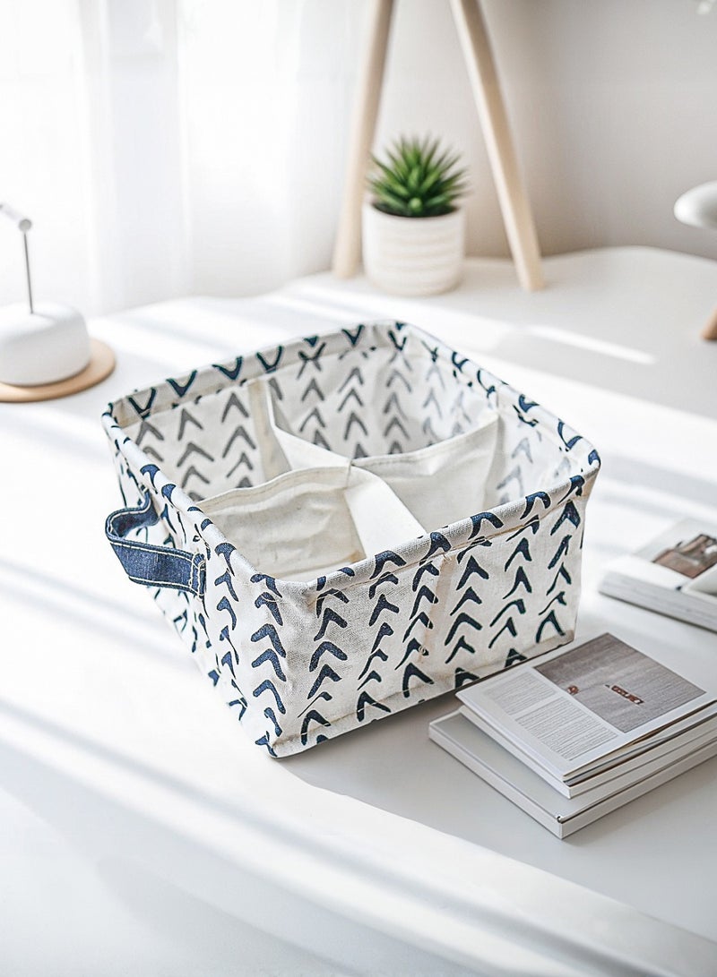 Foldable Four-square grid storage box Underwear Storage Box Multicolor 20x11cm Arrow - Image 3