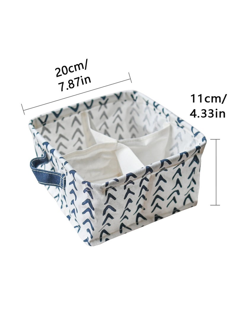 Foldable Four-square grid storage box Underwear Storage Box Multicolor 20x11cm Arrow - Image 4