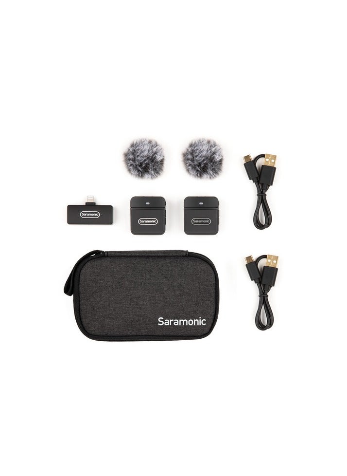 Saramonic - Blink 100 B4 2-Person Wireless Microphone System with Lightning Connector 2.4 GHz - Image 1