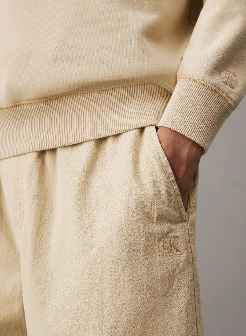 Calvin Klein Jeans  Textured Cotton Shorts for Men | Best Price UAE