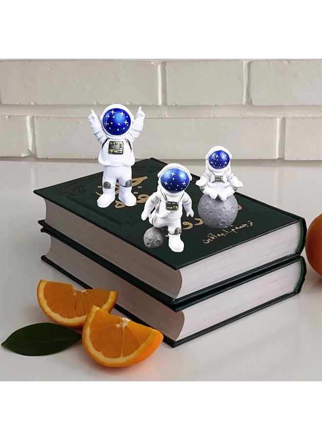 3 Pcs  Astronaut Decoration, Desktop Ornaments Astronaut Statue Model for Living Room TV Cabinet Hanging Decoration Room Decoration Space Theme Birthday Gift - Image 5