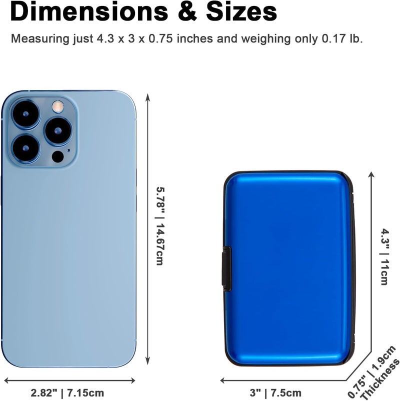 Kaabao Credit Card Holder Small RFID Blocking Wallet Business Metal Slim Mini Aluminum Hard Case for Women Men - Image 4