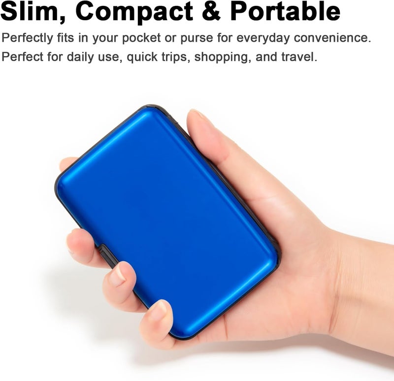 Kaabao Credit Card Holder Small RFID Blocking Wallet Business Metal Slim Mini Aluminum Hard Case for Women Men - Image 3