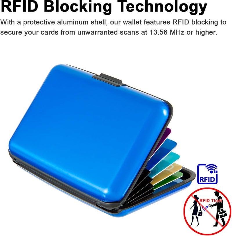 Kaabao Credit Card Holder Small RFID Blocking Wallet Business Metal Slim Mini Aluminum Hard Case for Women Men - Image 2