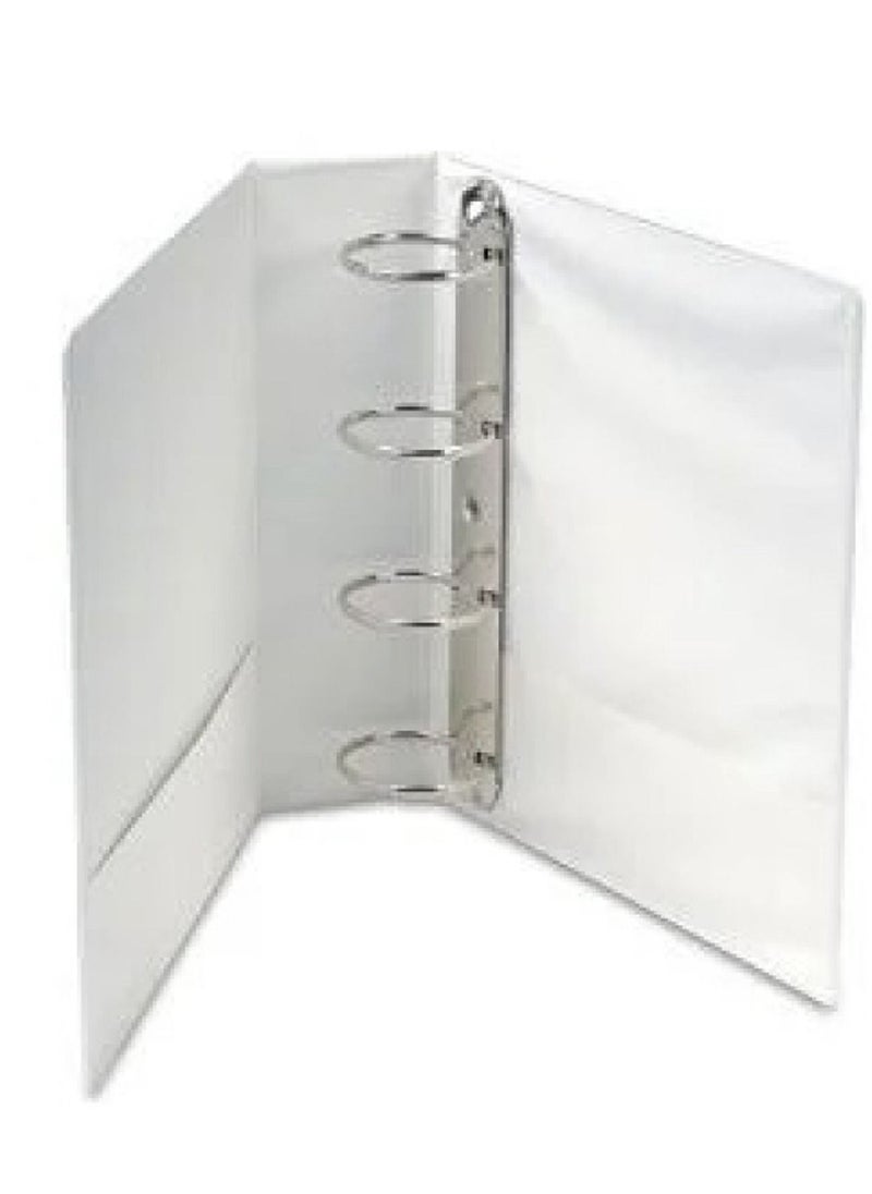 AL BAAZ 3-Piece Presentation Ring Binder Al Baaz AB-409 4Ring 87mm White  - Image 1