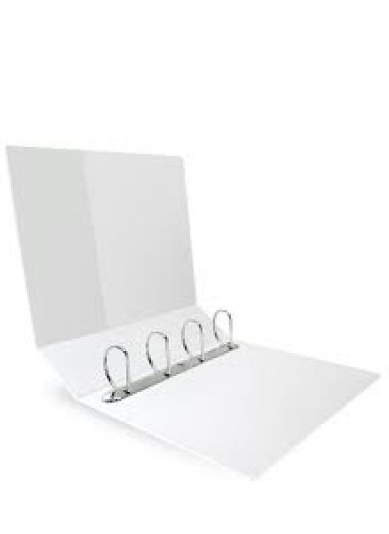 AL BAAZ 3-Piece Presentation Ring Binder Al Baaz AB-409 4Ring 87mm White  - Image 4