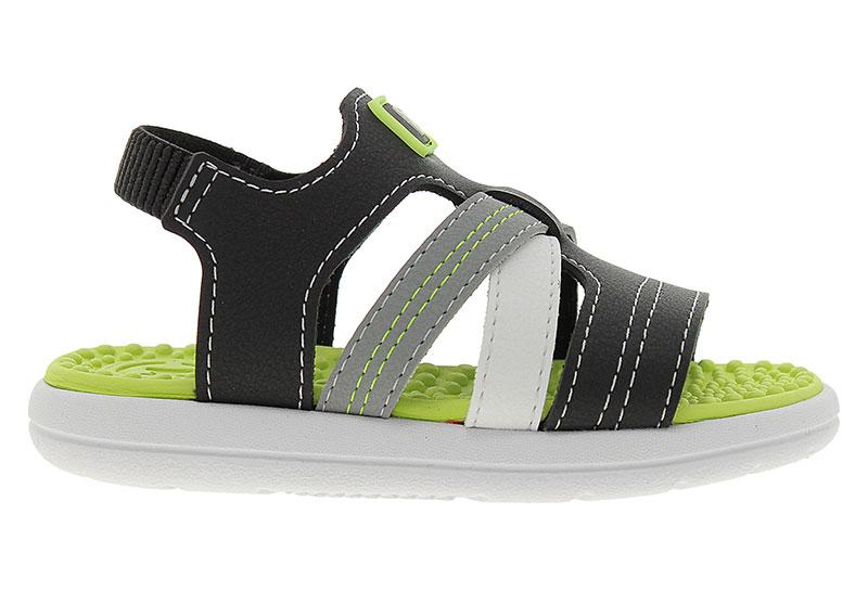 Molekinho Infant Boys Sandals With Back Strap Black | Made In Brazil - Image 1