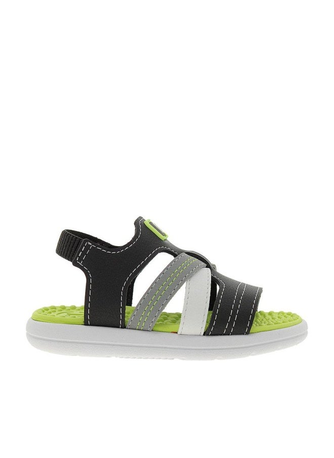 Molekinho Infant Boys Sandals With Back Strap Black | Made In Brazil - Image 1