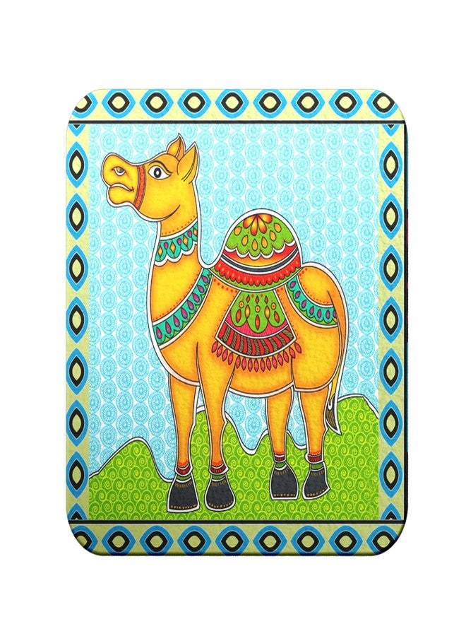 JIKRAA® Wooden Pack of 2 Square Shape Colorful Coasters | MDF Coasters for Home Kitchen, Office Desk (4 x 4 Inch) - Set of 2 (Design -3) - Image 3