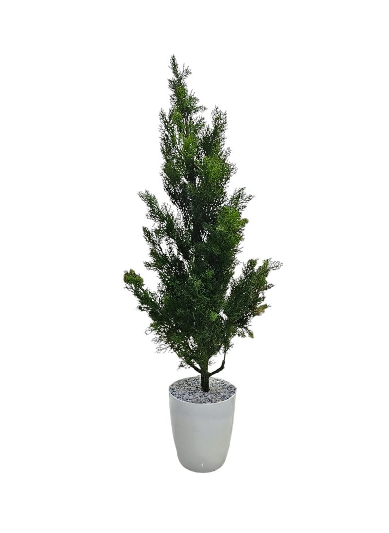 AL KHALDIYA Vegetable tree with a white pot in an attractive design, make your home more elegant, 130 cm  - Image 2