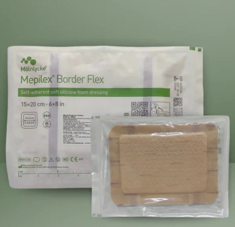 Molnlycke Mybelex adhesive, size 15 cm*20cm, for difficult wounds and bed sores (box: five pieces) - Image 2