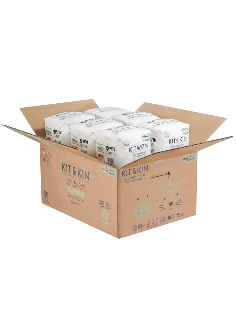 Kit & Kin Eco Pull Up Diapers Size 4 Maxi 6 x 22 Diapers - Image 1