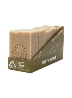 Pacha Soap Co Pacha Dirty Hippie Bar Soap 5 Pack  Premium Handcrafted  Natural Face Wash Hand Cleanser Body Wash  Soothing with Essential Oils 4 Oz 