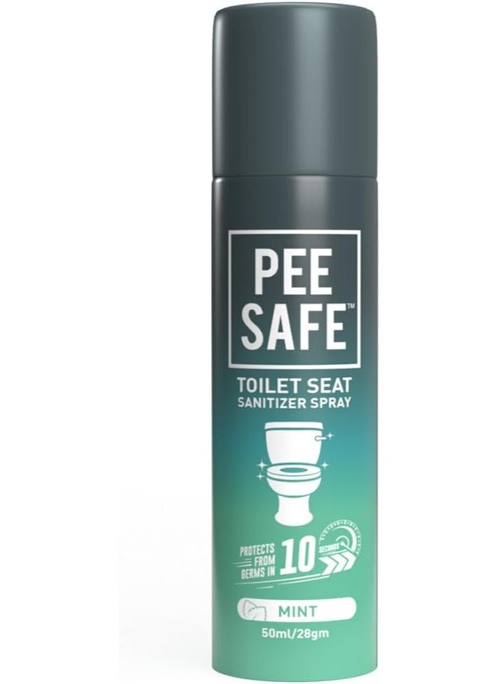 بيساف PEEESAFE PEE SAFE بخاخ مطهر لمقعد المرحاض بالنعناع، ​​75 مل - Image 1