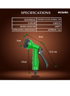 ECARES ECARES® Magic Hose, Flexible Garden Hose, 3 Time Expandable, 7 Function Spray Gun, No Kink, No Twist, Light Weight, Retractable Hose, Watering Kit, Hose Kit, for Garden, Patio, Car Washing. 100 Foot.  - Image 4