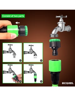 ECARES ECARES® Magic Hose, Flexible Garden Hose, 3 Time Expandable, 7 Function Spray Gun, No Kink, No Twist, Light Weight, Retractable Hose, Watering Kit, Hose Kit, for Garden, Patio, Car Washing. 100 Foot.  - Image 2