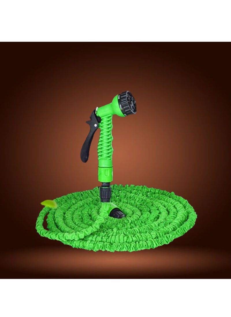 ECARES ECARES® Magic Hose, Flexible Garden Hose, 3 Time Expandable, 7 Function Spray Gun, No Kink, No Twist, Light Weight, Retractable Hose, Watering Kit, Hose Kit, for Garden, Patio, Car Washing. 100 Foot.  - Image 1