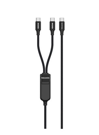 Moxedo 2 in 1 Charging Cable 100W PD Fast Charging PD 3.0 USB-C to C + C 1.5 Meters Braded Nylon Cable Compatible for iPhone, Samsung, MacBook Air/Pro, Lenovo, iPad and More - pzsku/ZF1ADDD964DC1EA1E3D89Z/45/_/1738769188/d764f618-1bda-43e5-9541-93af149e45ab