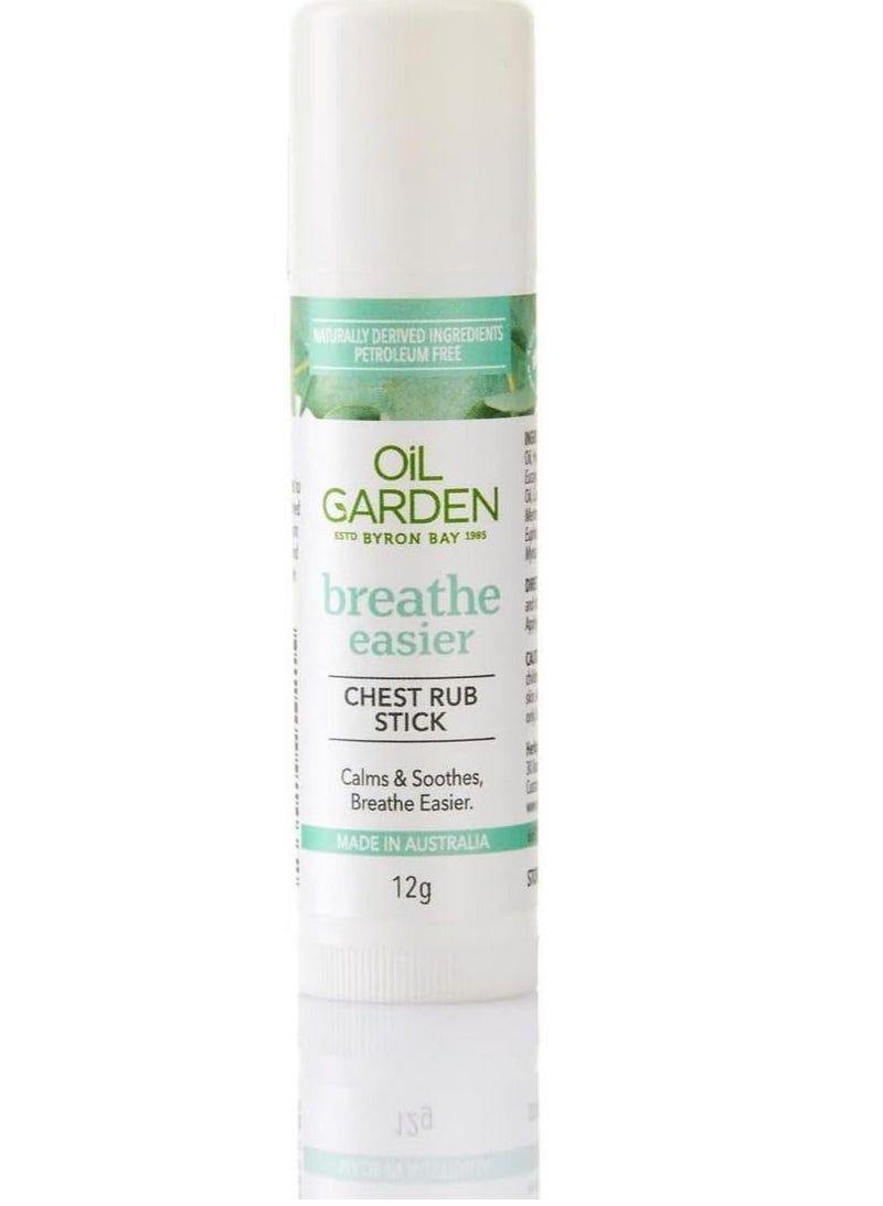 Oil Garden Oil Garden Breathe Easier Chest Rub Stick 12g 