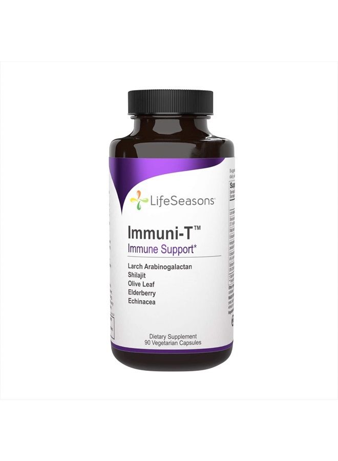Life Seasons Immuni-T - Immune System Booster Supplement - Cold and Flu Season Support - Rapid Immune Response - Andrographis and Echinacea - 90 Capsules - Image 1