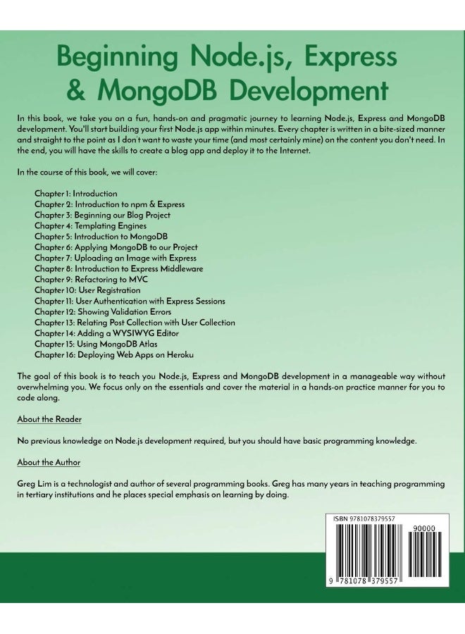 Beginning Node.js, Express & MongoDB Development - Image 2