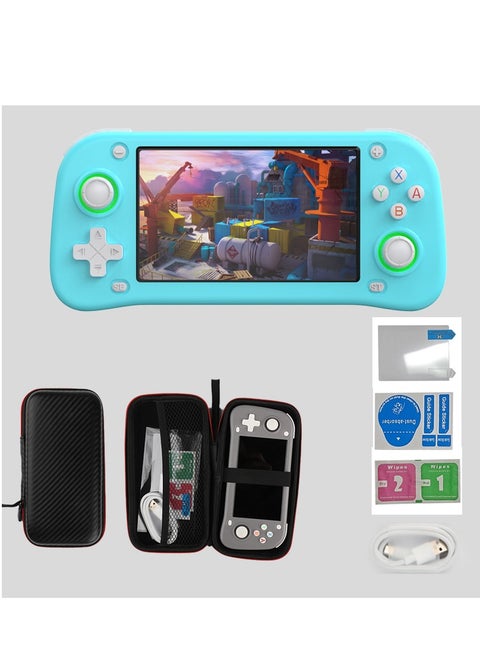 2025 XF43 Retro Handheld Game Console, 4.3” IPS Screen, Hall Joystick & Triggers, RK3128 Gaming Chip, 3000mAh Battery, 30+ Emulators with preload game, HDMI 1.4 Output, Ergonomic Design