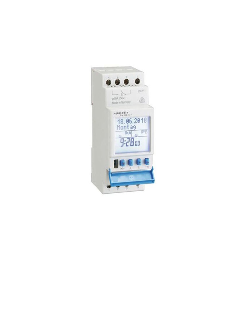 Muller Digital Weekly Timer 2 Channel 230V Din Rail Mount 172421 Hugo Muller - Image 1