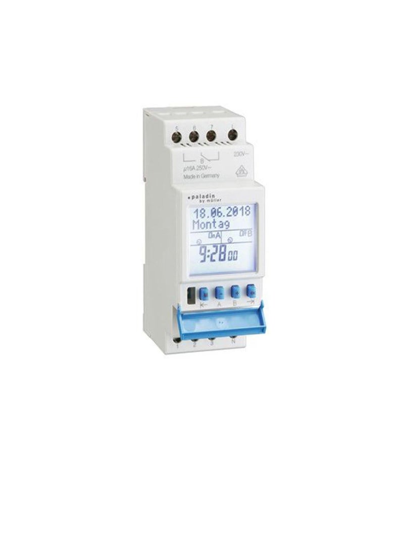 Muller Digital Weekly Timer 2 Channel 230V Din Rail Mount 172421 Hugo Muller - Image 2