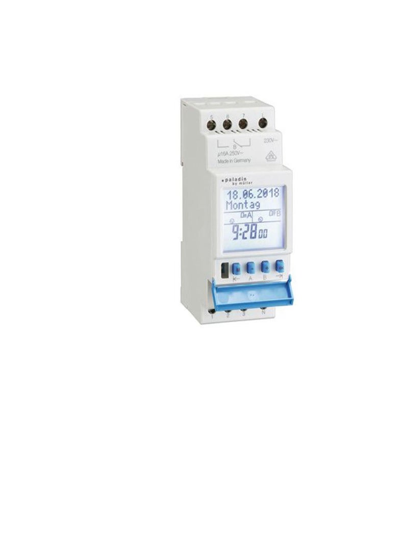Muller Digital Weekly Timer 2 Channel 230V Din Rail Mount 172421 Hugo Muller - Image 3