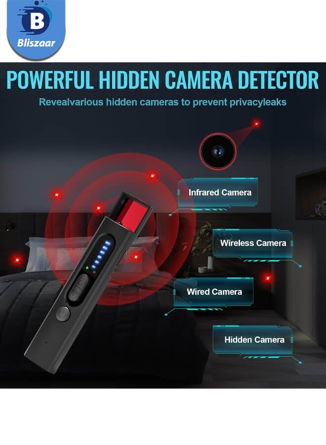 Bliszaar Portable Hidden Camera Detector HX13, Bug Detector, GPS Finder, Anti Spy Wireless Signal Scanner, Infrared Camera Detector, Listening Device Detector for Home,Office,Travel,Car - Image 5
