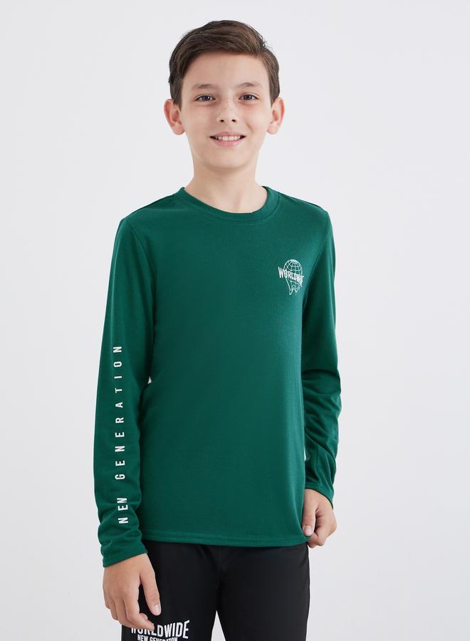 ستايلي طقم بيجامة مطبوع بشعار ستايلي مع أساور - Image 2