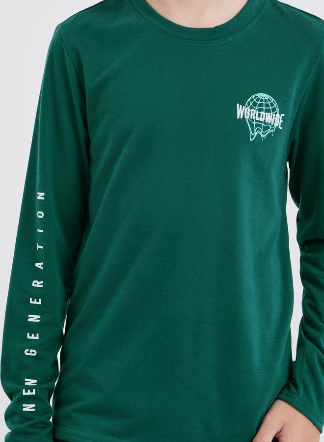 ستايلي طقم بيجامة مطبوع بشعار ستايلي مع أساور - Image 3