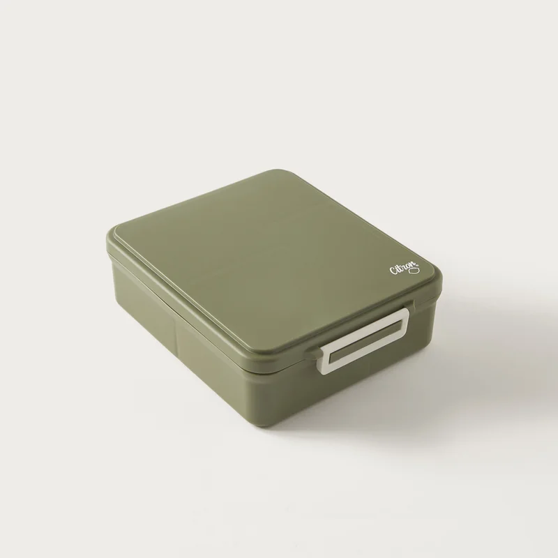 Citron Citron Green Sectioned Lunch Box for Kids