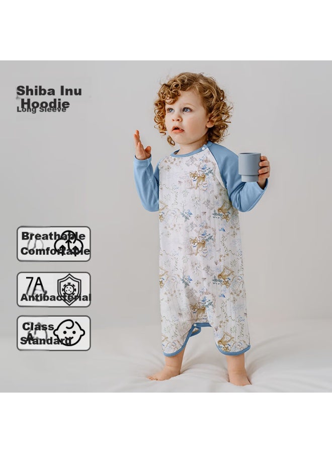 Ouyun Children's Nightgown, Summer Sleeping Bag, New Style Baby Onesie Pajamas, Travel Bear , Size 80