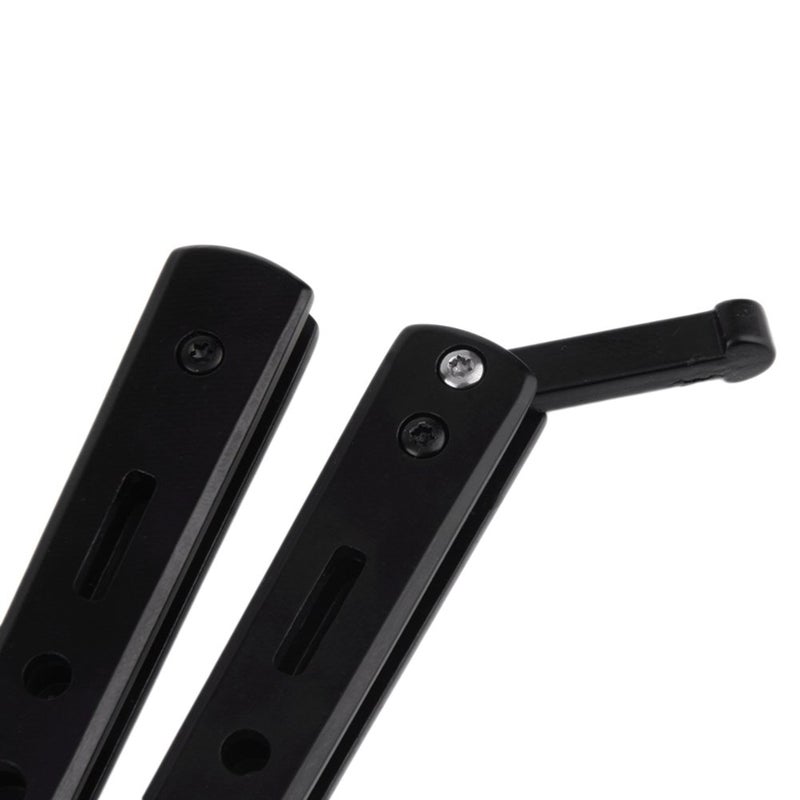راحة مشط تدريب قابل للطي من الفولاذ المقاوم للصدأ، مناسب للمبتدئين (أسود) - Image 3