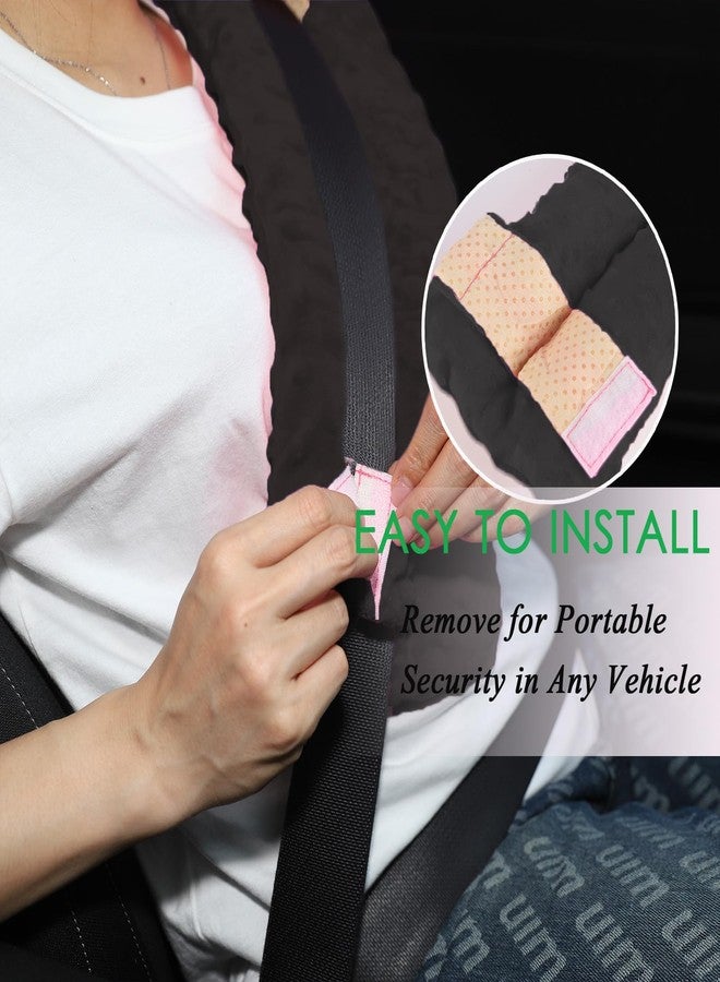 Wumimi Mastectomy Pillow Post Surgery Seat Belt Pillow Cushions Pads Protector for Breast Cancer Port Pacemaker Heart Surgery C-Section Recovery (Black-Dot) - Image 4