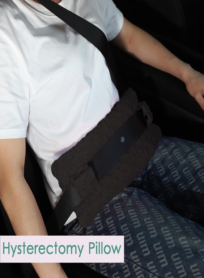 Wumimi Mastectomy Pillow Post Surgery Seat Belt Pillow Cushions Pads Protector for Breast Cancer Port Pacemaker Heart Surgery C-Section Recovery (Black-Dot) - Image 5