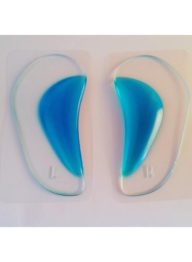 Gel Arch Support Inserts - Orthopedic Silicone Pads - Easy-to-Use & Lightweight Flat Feet Support for Daily Use
