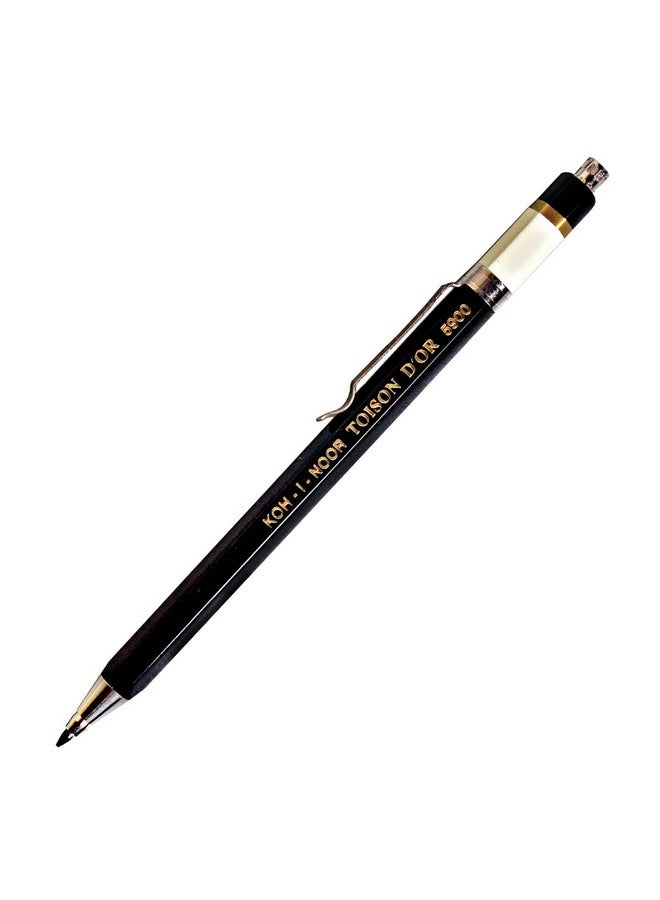 كوه-آي-نور حامل رصاص كوه-آي-نور تويسون دور مع مشبك، رصاص 2 مم × 120 مم، أسود، 1 من كل قطعة (5900CN1005KK) - Image 2